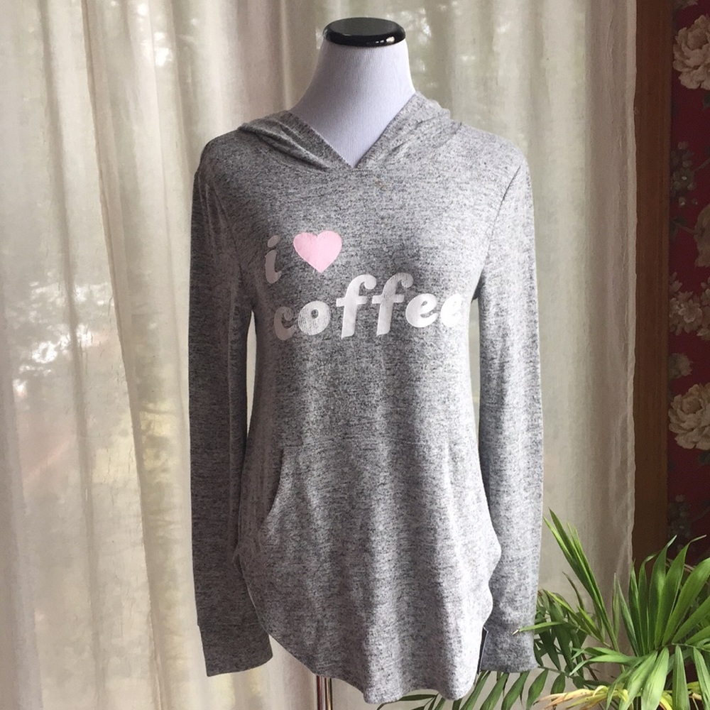 💖☕️ I ❤️ coffee hooded pullover